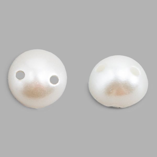 Полубусины пластиковые, пришивные жемчуг, цвет натуральный, 8мм, 15гр, Astra&Craft, 4AR296