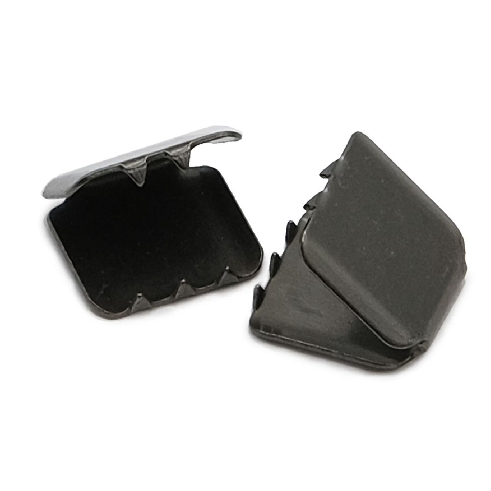 Зажим для ленты/стропы 10х10 мм, чер.никель, 50 шт