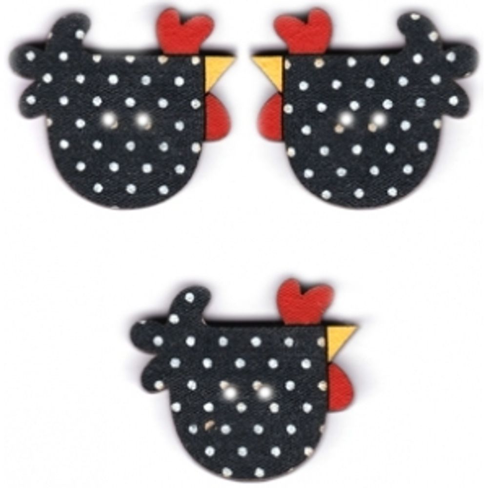 Украшения декоративные пуговицы Aurora, 1 шт, AU-B4829