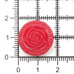 Украшения декоративные пуговицы Розочки, набор 4 цвета, 8 шт (микс 3)