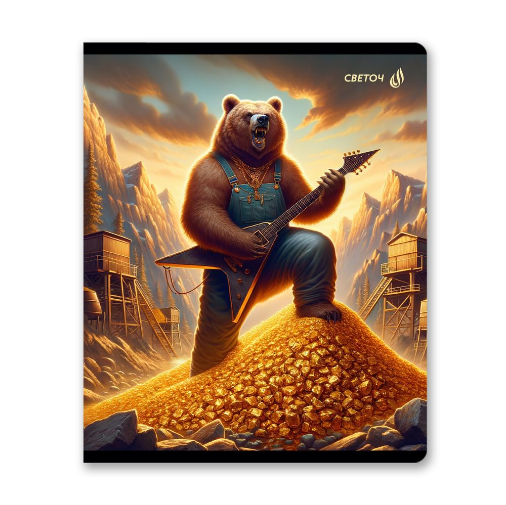 Тетрадь ученическая общая, A5+ 96 л. на скобе 65 г/м², белизна 100 %, 5 шт, клетка, 01118 Микс-В своей стихии, Светоч Т91