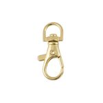 Карабин металл 09 мм (36х13 мм), 10 шт, 30 золото, Gamma GH 100/09/10