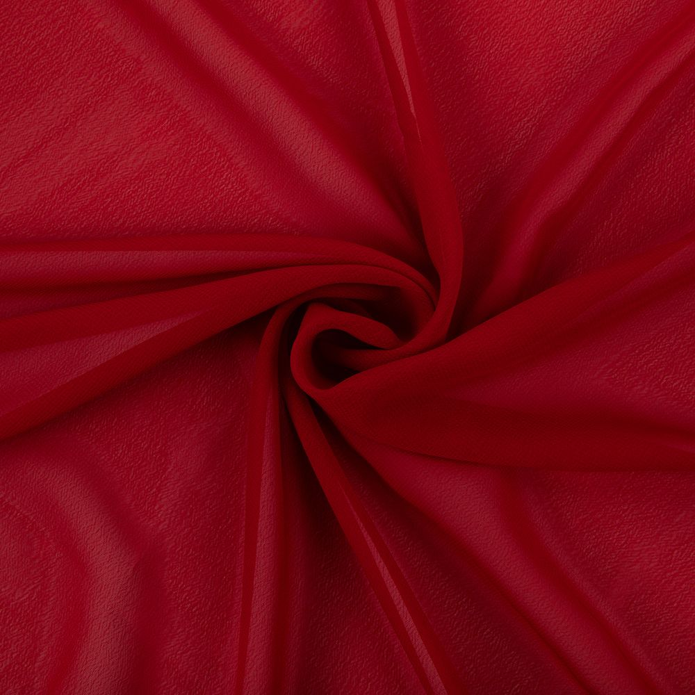 Ткань блузочная Poly Chiffon 84 г/м², 150х147 см, 05 красный, Gamma PC-02