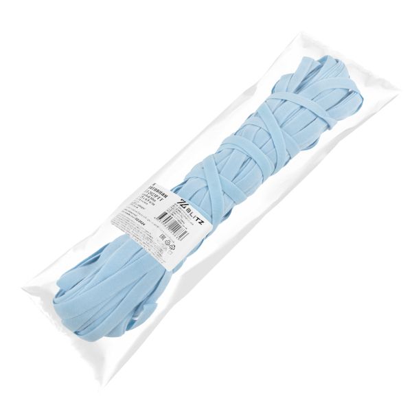 Резинка бельевая (отделочная) 8.0 мм / 25 метров, голубой/blue, Blitz GET-2023PTT