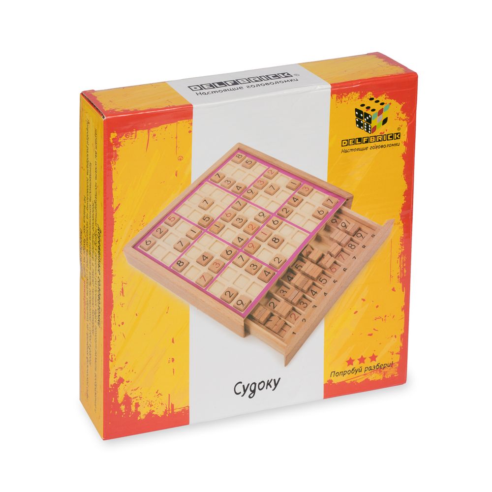 Головоломка деревянная, 1 шт, Судоку 101 элемент, Delfbrick DLS-25