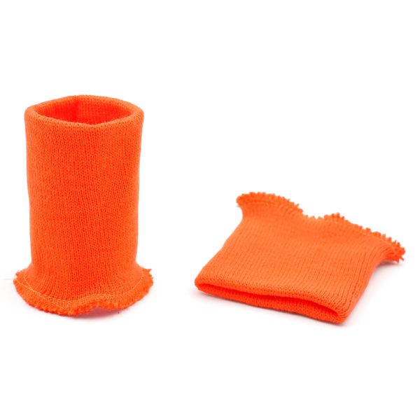 Манжеты трикотажные 8.0х9.5 см, 1 пара, средней плотности 14 кл, 1х1, в-66 апельсин, оранжевый