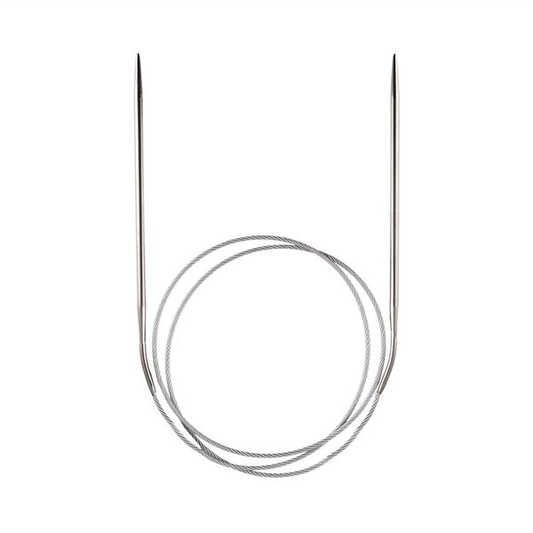 Спицы круговые металл ⌀3,5 мм, 80 см, с металлической леской, Gamma MKG