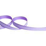 Лента атласная с рисунком 12.0 мм / 22.8 метров, P 034/001 т.сиреневый/белый, Gamma ALP-121
