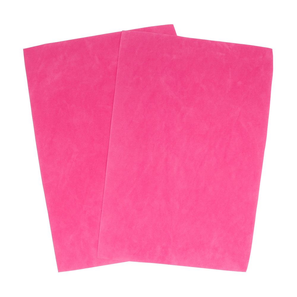 Замша искусственная двухсторонняя, 20х30см, 2 листа, 28283 брусничный, 194 г/м²