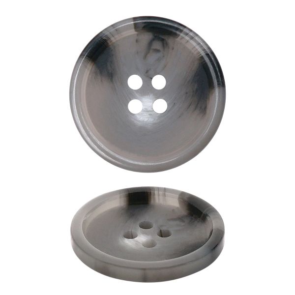 Пуговица 4 прокол 40L=25 мм, Gray, серый, NE144, 36 шт