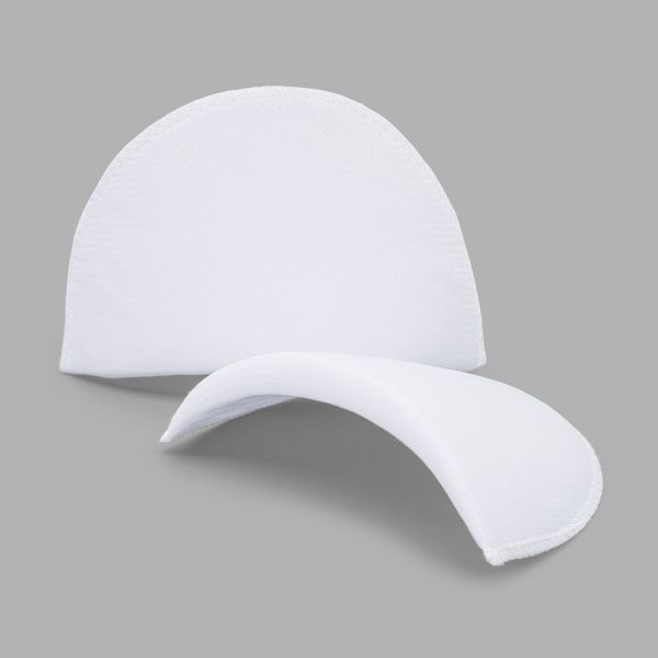 Плечевые накладки (подплечники) втачные 90х160х13 мм, из твердого поролона, обшитые, белый, ВТТМ-13, 10 пар