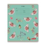 Тетрадь ученическая школьная, выборочный лак, A5+ 24 л. на скобе 65 г/м², белизна 100% 30 шт, клетка, 000715 Живой лес, Светоч 24ТЕТк-003