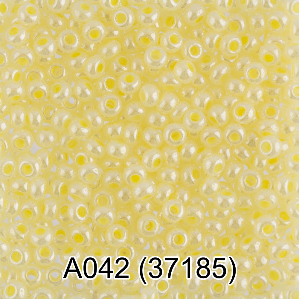 Бисер Gamma 10/0 (2.3 мм), 150 г (10х5 г), A042 бл.желтый, 37185, круглый 1