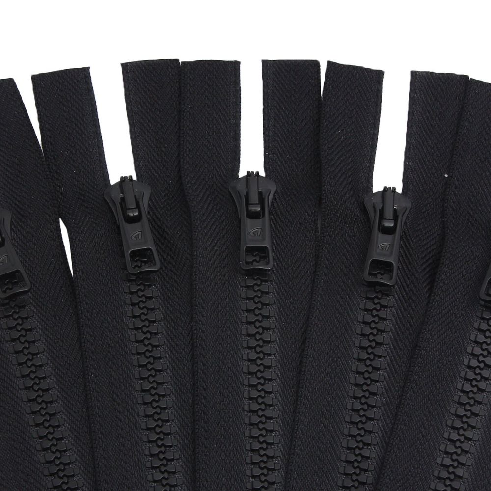 Молния трактор Arta Т6 (6 мм) 1 зам., разъем., 50 см, цв. 077 черный, уп.5 шт