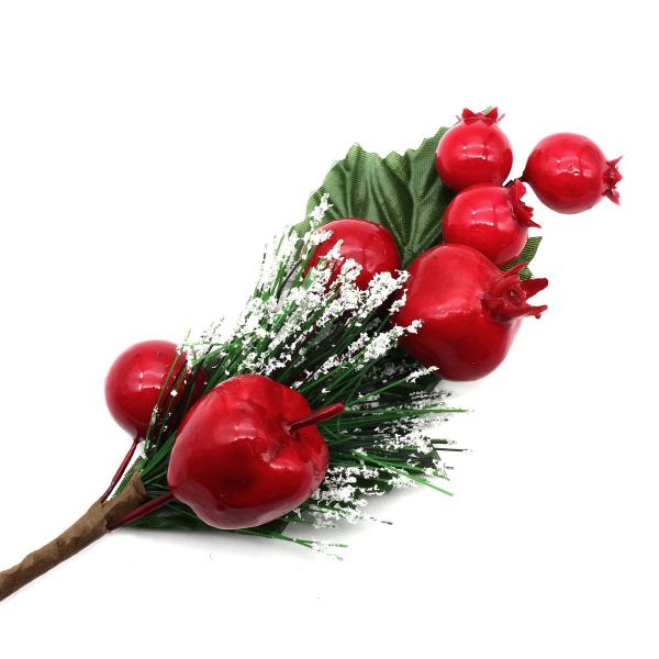 Ветка сосновая с ягодами, 28см