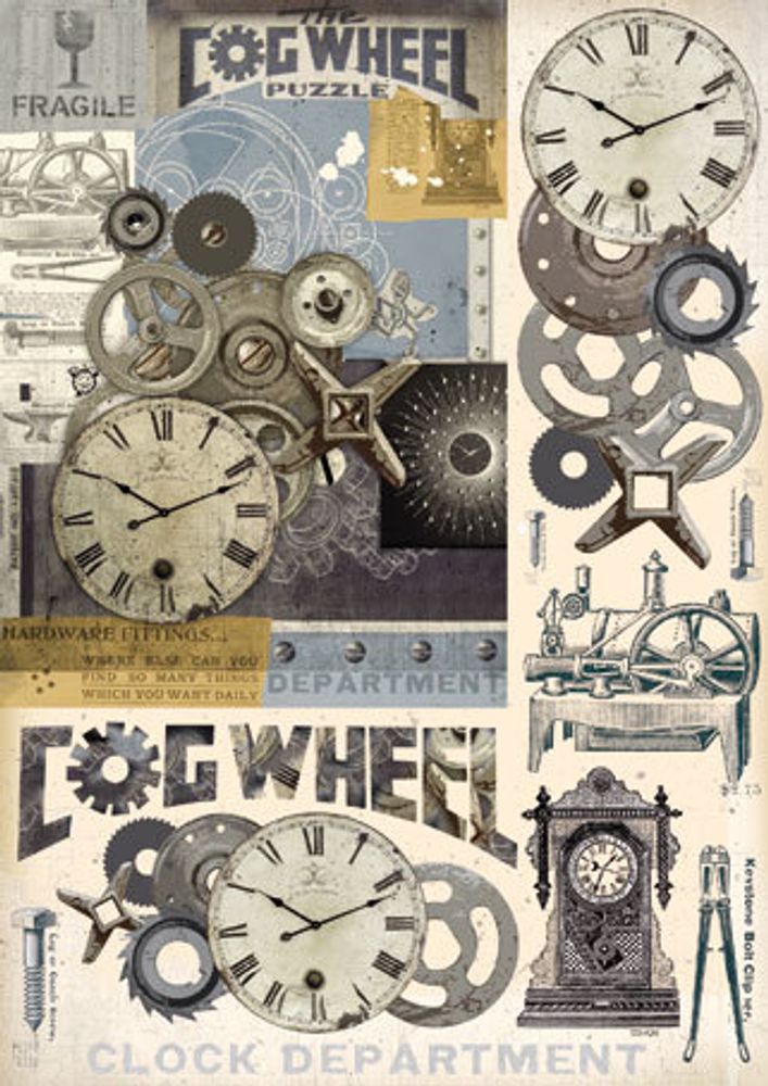 Карта для декупажа &quot;Clock departmеnt&quot;, Stamperia /TOS/