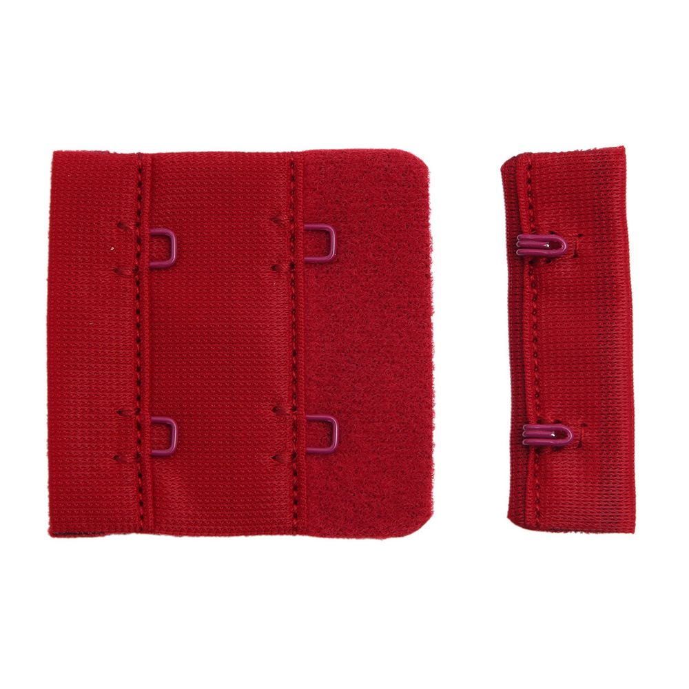 Застежки для бюстгальтера текстильные 2х2, 44 мм, 101 т.красный, 1842, 25 шт, Arta