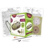 Набор для вязания игрушки Зайка в люльке 16 см, Miadolla AMG-0114