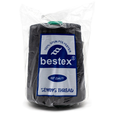 Нитки особо прочные Bestex 20/2, 5000 м, 200 черный