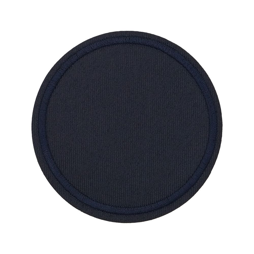 Термоаппликация джинсовая круглая, d80 мм (синий (blue)), LA431, 4 шт