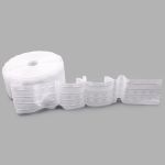 Лента (тесьма) шторная: сборка бантовая (1:2.75) 80 мм / 50 метров, (2 ряда петель, 4 шнура), C807 белый