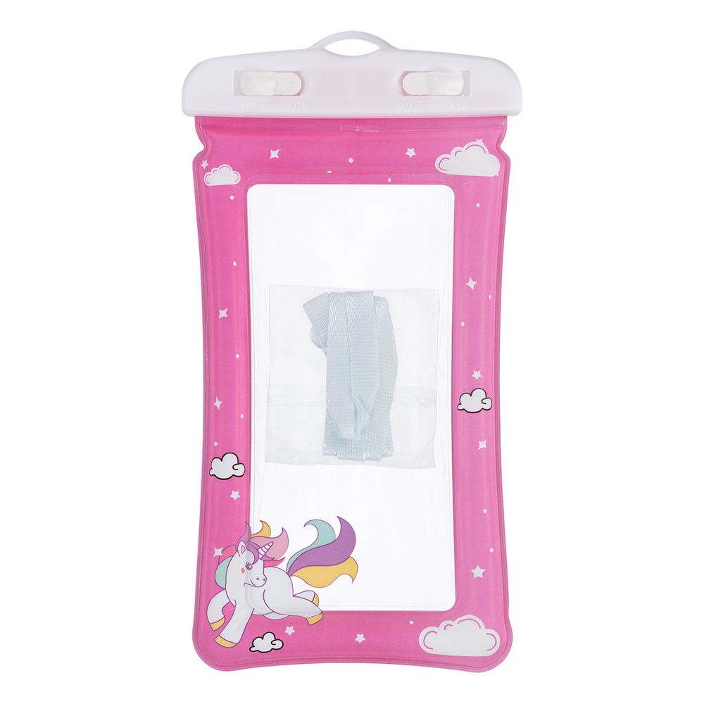 Чехол для телефона водонепроницаемый 22х11х2 см, №02 прозрачный/розовый, Lol&Pop LLP-305