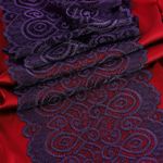 Кружево бельевое эластичное 180 мм / 25 метров, TBY.L1351, цв.L2817 фиолетовый, Kruzhevo