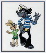 Набор для вышивания нитками Klart, Союзмультфильм. Ну, погоди!, 16х19 см