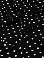 Штапель в горошек 90 г/м², 145 см / 2 метра, TBY.Vidt.01 цв.черный