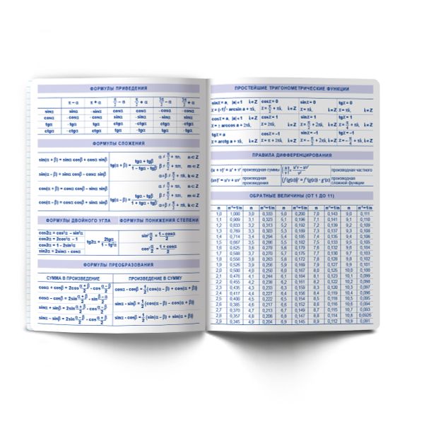 Комплект тетрадей со справочными материалами Большая перемена, выбор.лак, A5 48 л. 12 шт на скобе 65 г/м², белизна 100% 1 шт клетка/линия, 01884 12 предметов, Светоч Т295