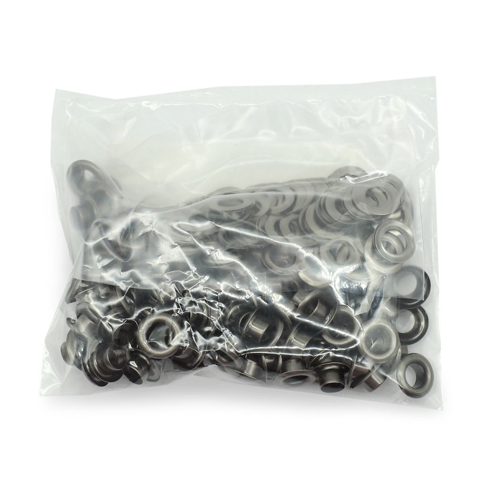 Люверсы металл ⌀_5.0 мм (внутр.), чер.никель, 100 шт, BIG