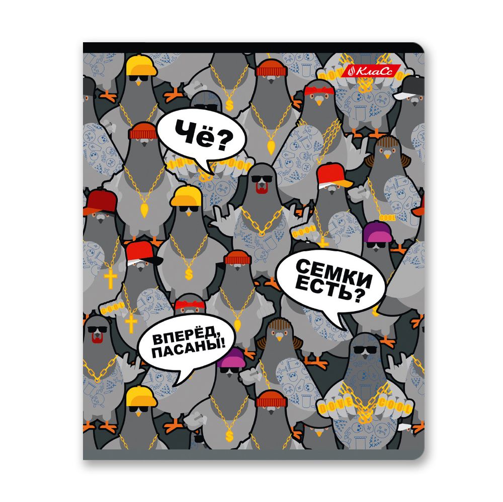 Тетрадь ученическая общая, A5+ 48 л. на скобе 65 г/м², белизна 100%, 10 шт, клетка в термоусадочной пленке, 000727 Чудите с нами!, Светоч 48ТЕТк-001