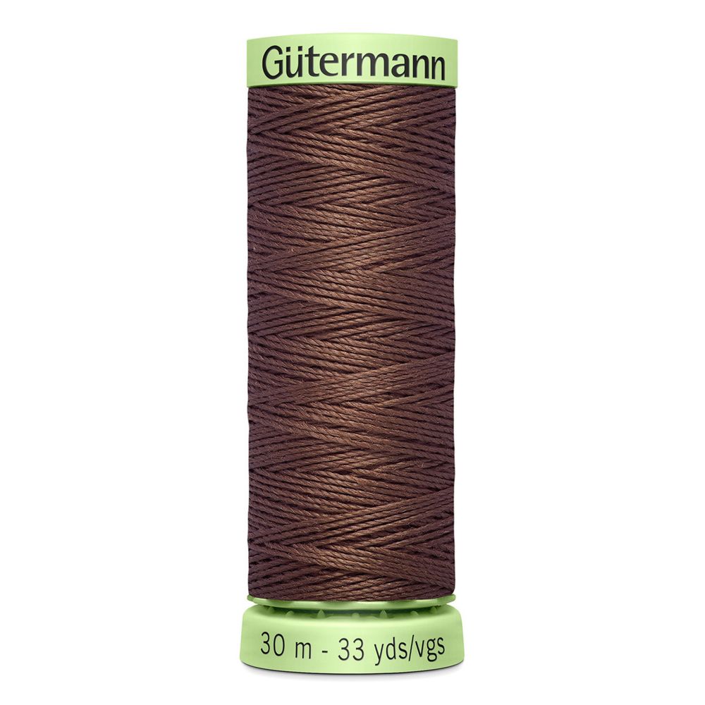 Нитки отделочные Gutermann Top Stitch, 30м, 446 сигнальный коричневый, 5 катушек