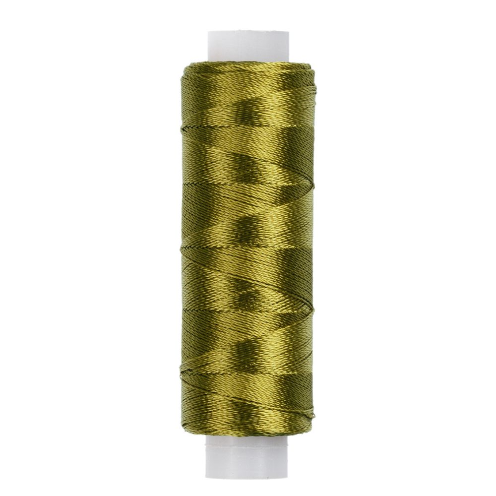 Нитки вышивальные Gamma V150/2, 10х200 ярдов, 3166 болотный