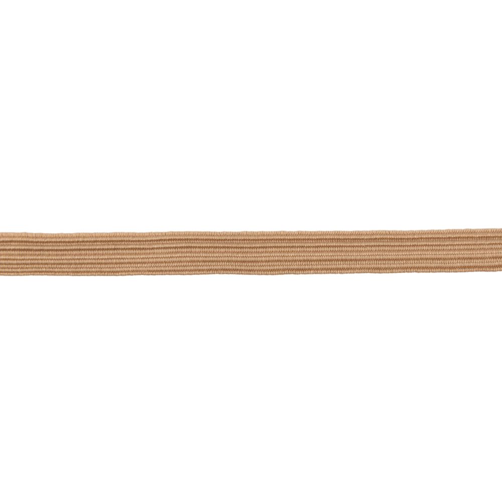 Резинка бельевая (стандартная) 10.0 мм, / 15х10 м плетеная, бежевый/ beige, Gamma С 3337