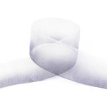 Лента капроновая (органза) двухцветная 38.0 мм / 22.5 метров, 001/112 белый/черный, Blitz ORP-38