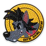 Алмазная (кристальная) мозаика Фрея CMF-ALVM-110, Союзмультфильм. Магнит Беги, заяц, беги!, 9х9 см