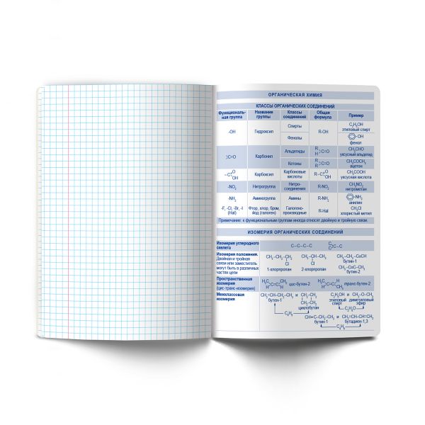 Тетрадь со справочным материалом Академия наук, A5 48 л. на скобе 60 г/м², белизна 90 %, 10 шт, клетка, 01281 Академия наук Химия, Светоч Т137