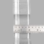 Лента (тесьма) шторная: сборка бантовая (1:2.5) 55 мм / 50 метров