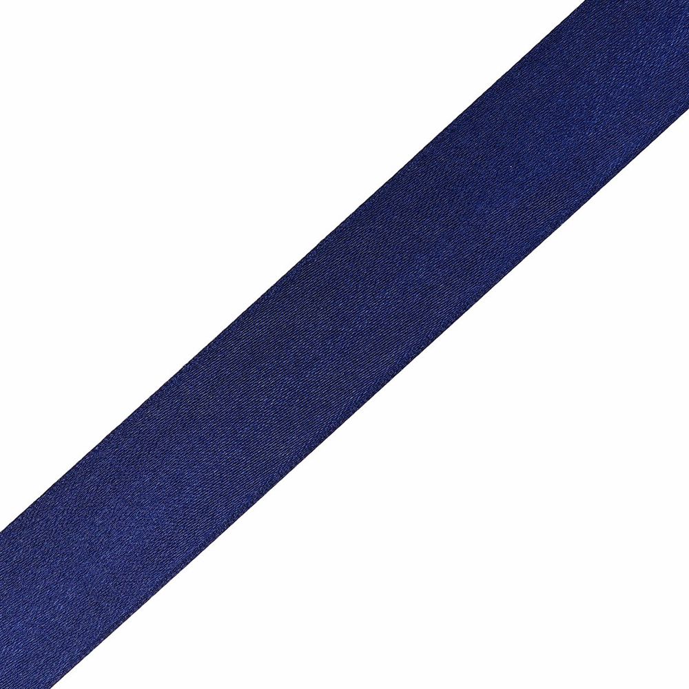 Лента атласная 2-сторонняя 25.0 мм / 22.86±1 метров, C1185 темно-синий, 6102-0013, Globus