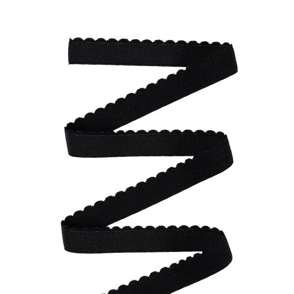 Резинка бельевая (отделочная) становая 12.0 мм / 25 метров, №039 черный, Blitz DT-15