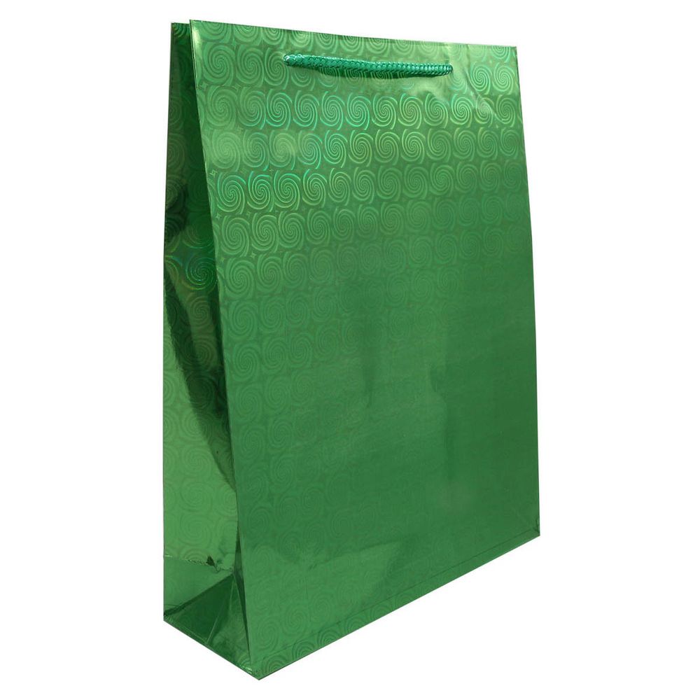 Пакет подарочный с голографией, микс 6цв 30х23см, 12 шт