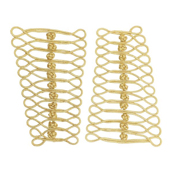 Сутажная застежка, 18х11 см (золото), NO.6