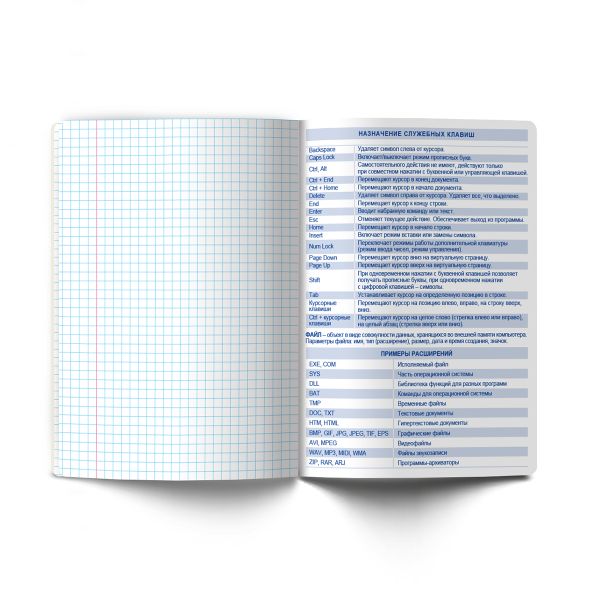 Тетрадь со справочным материалом 