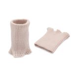 Манжеты трикотажные 7.0х9.5 см, 1 пара, средней плотности 14 кл, 2х2, В-22 слоновая кость, светло-бежевый