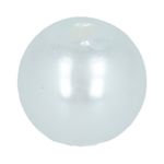 Бусины пластик ⌀8 мм, 50±2 шт, №01 белый, Zlatka PB-2