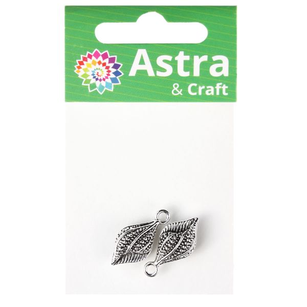 Подвеска металлическая морская раковина, 2 шт в упак, Астра