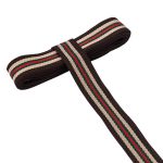 Стропа (ременная лента) 30 мм / 3 метра, [25 г/пог.м], с принтом 2-сторонняя, 1217 бежевый/коричневый, 3Al361