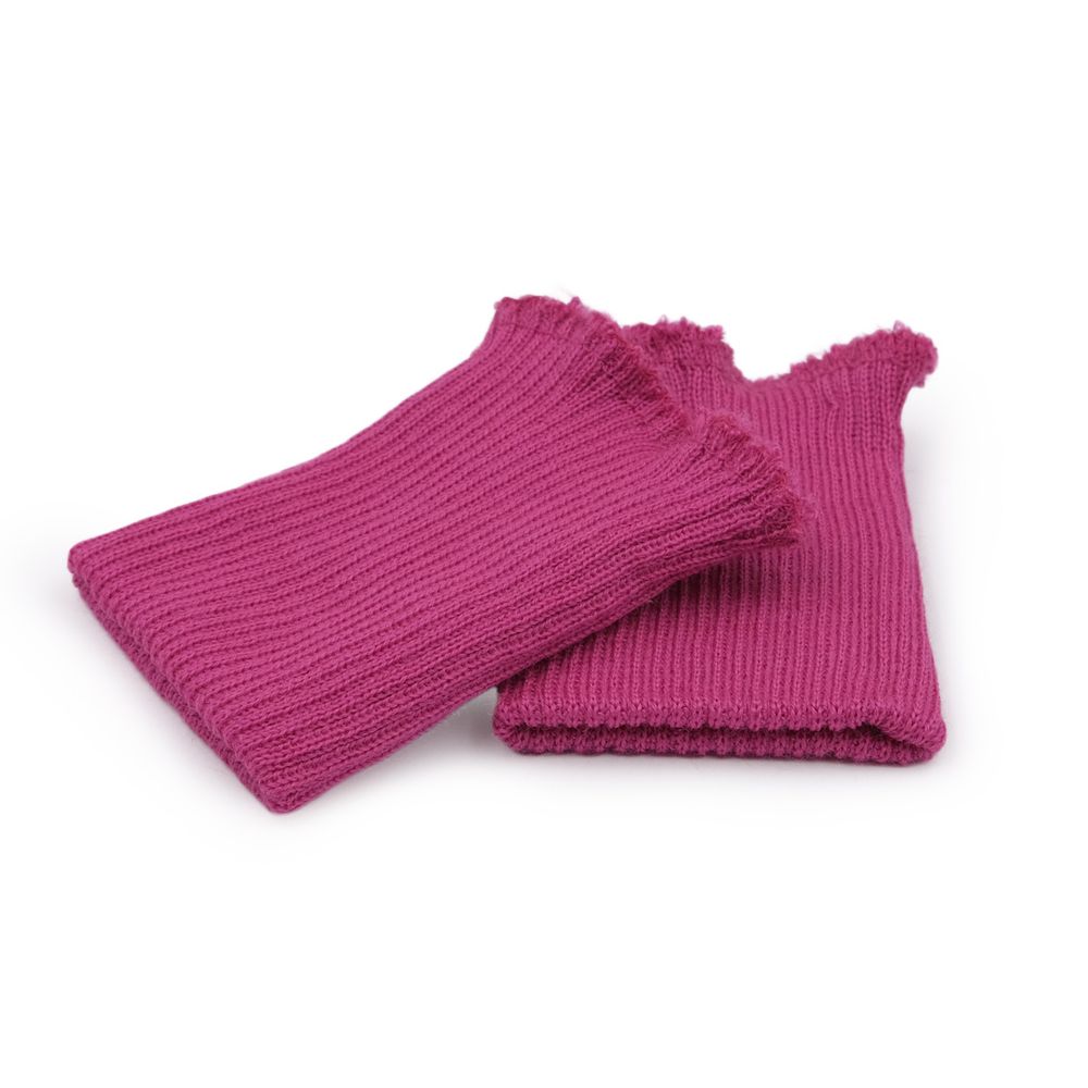 Манжеты трикотажные 6.5х9.5 см, 1 пара, тонкие, 714 рубиновый блеск