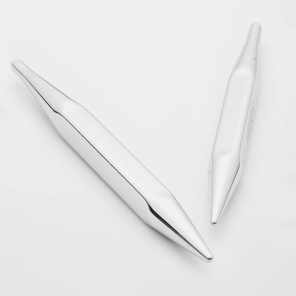 Спицы съемные Knit Pro Nova cubics 5,5 мм, для длины тросика 20 см, никелированная латунь, серебристый, 2 шт, 12344